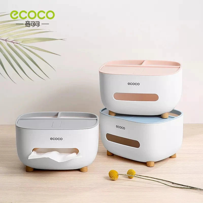 Ecoco Tissue Box and Utensil Holder