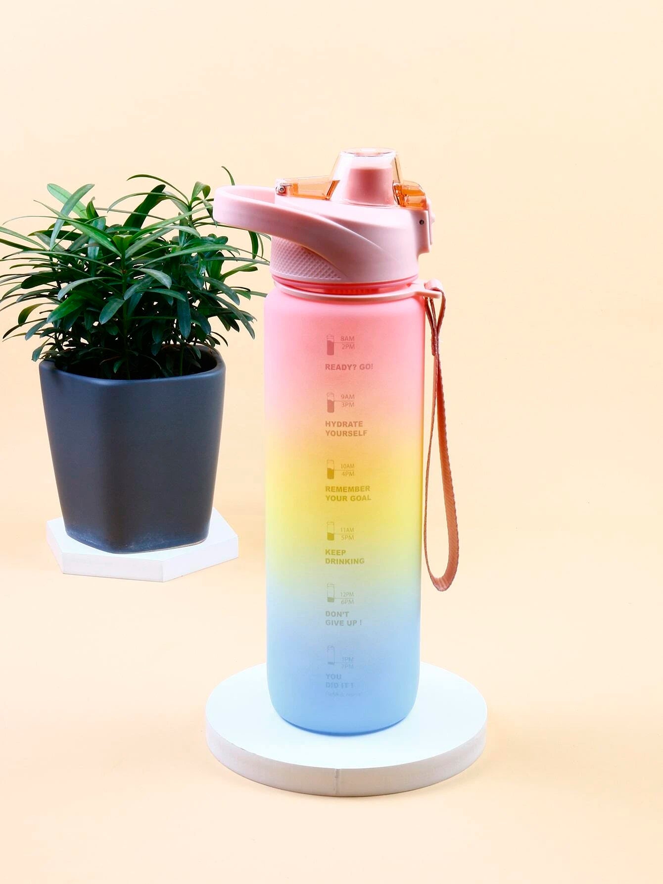 Water Bottle with Time Marker