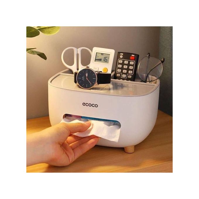 Ecoco Tissue Box and Utensil Holder