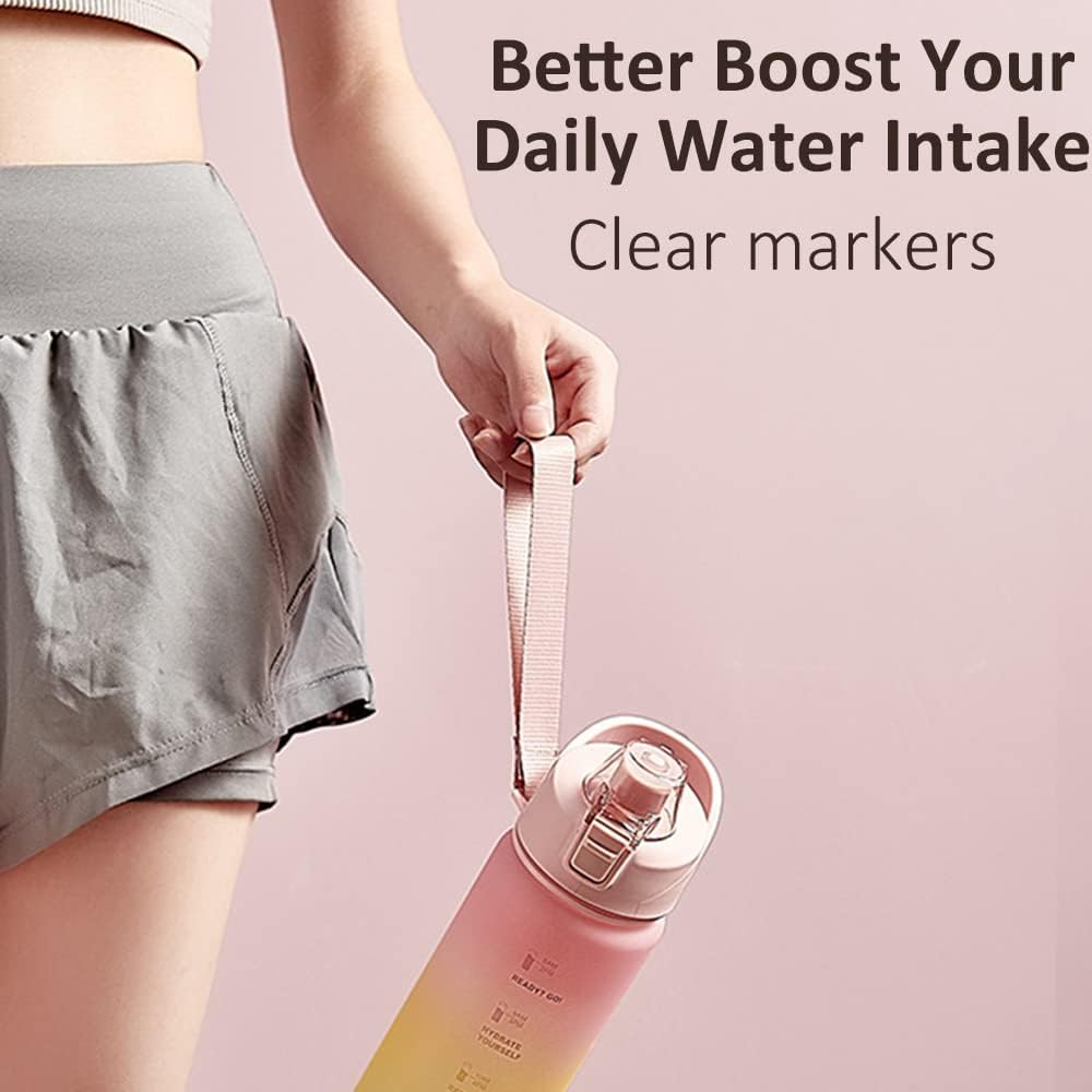 Water Bottle with Time Marker