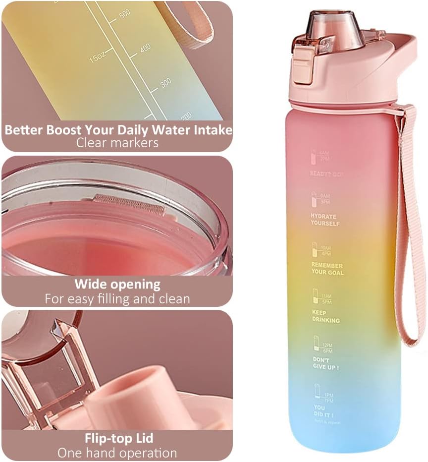 Water Bottle with Time Marker