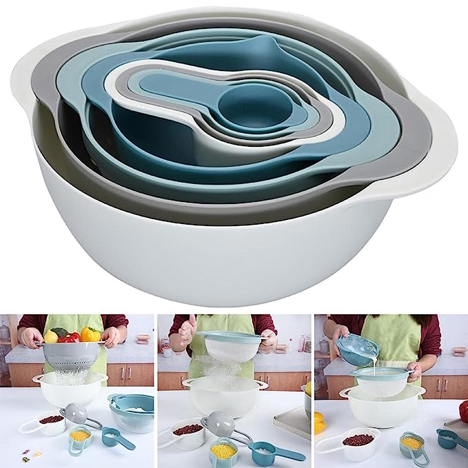 Nesting Bowls 8 Piece Mixing Bowl Set