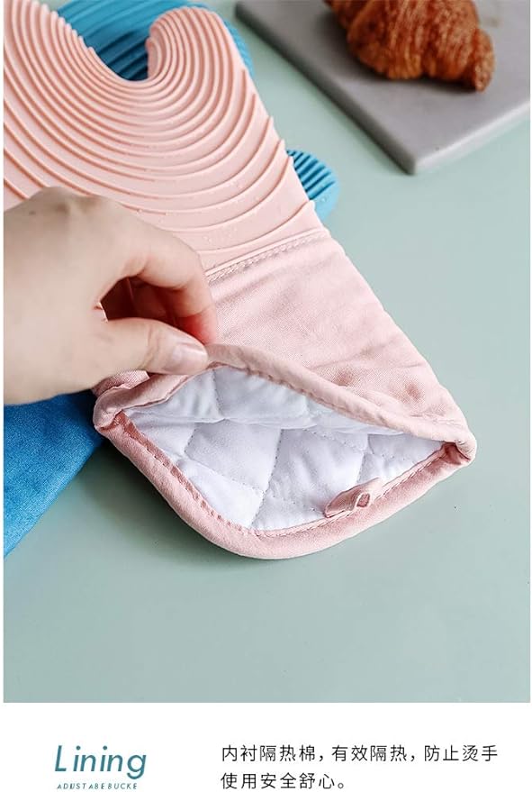 High Temperature Resistant Thickened Oven Mitts