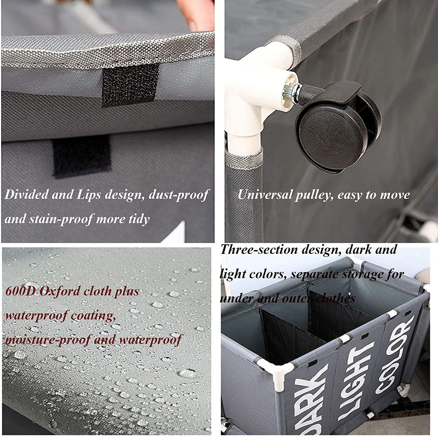 Dark, Light and Color Laundry Basket