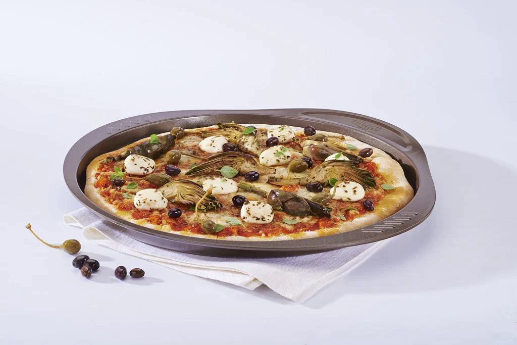Pyrex Metal Asimetria Easy Grip Pizza Pan 30 cm