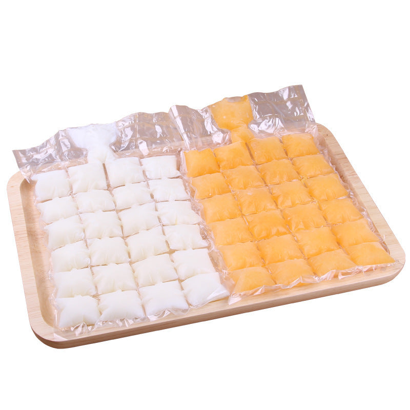 Disposable Self-Sealing Plastic Ice Cube Tray Bags