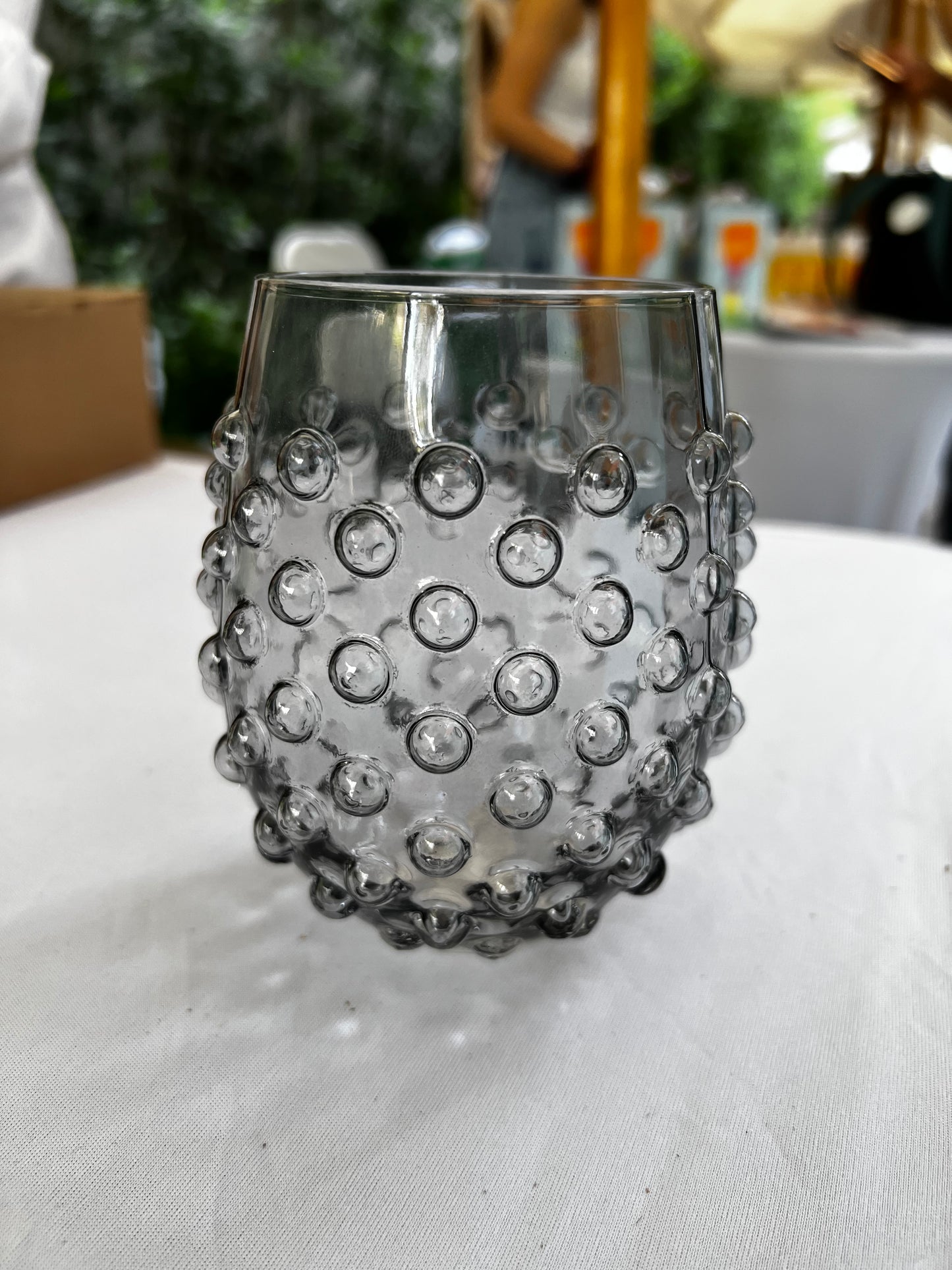 Set of 6 Hobnail Premium Glass Drinkware