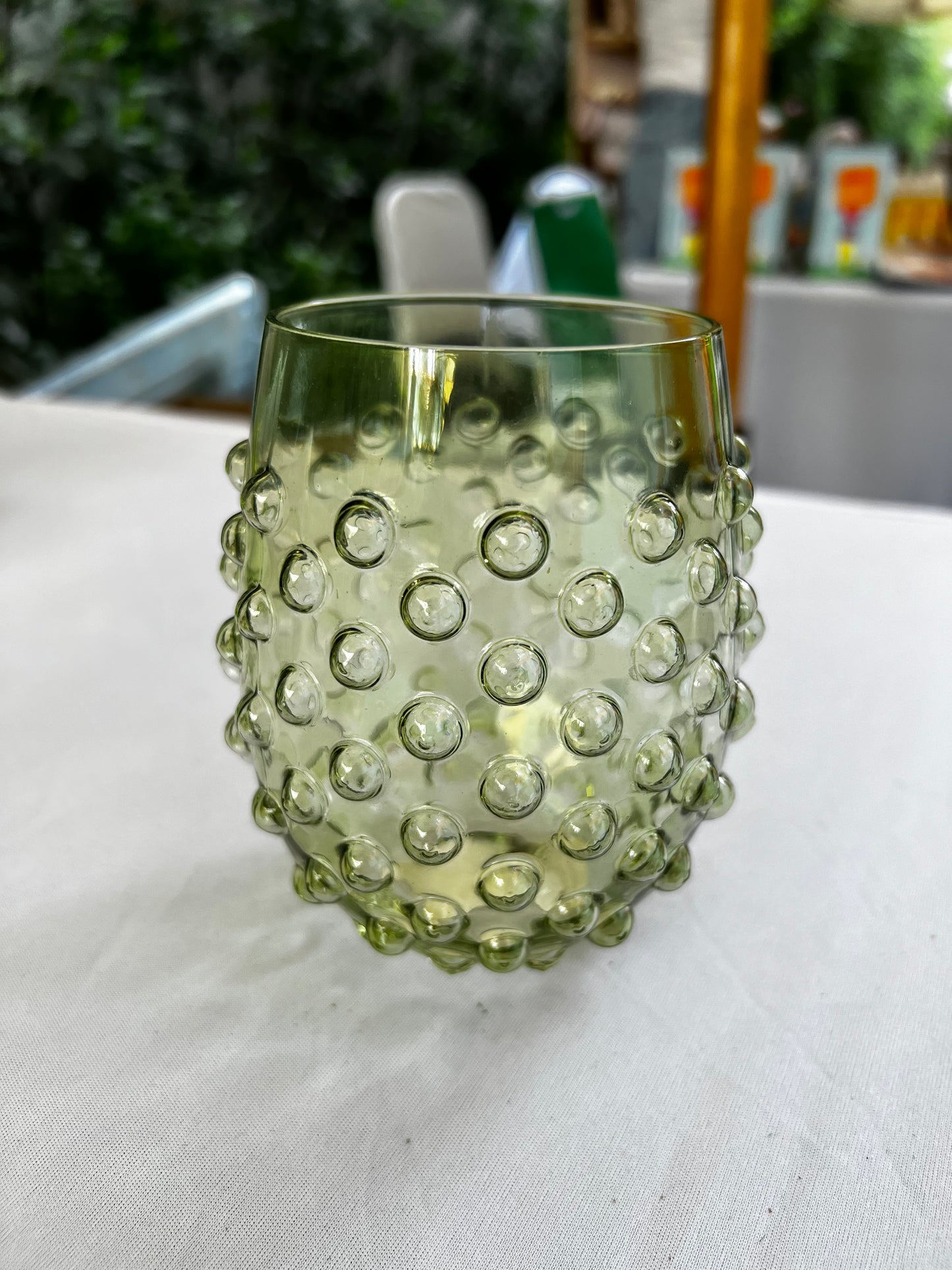 Set of 6 Hobnail Premium Glass Drinkware