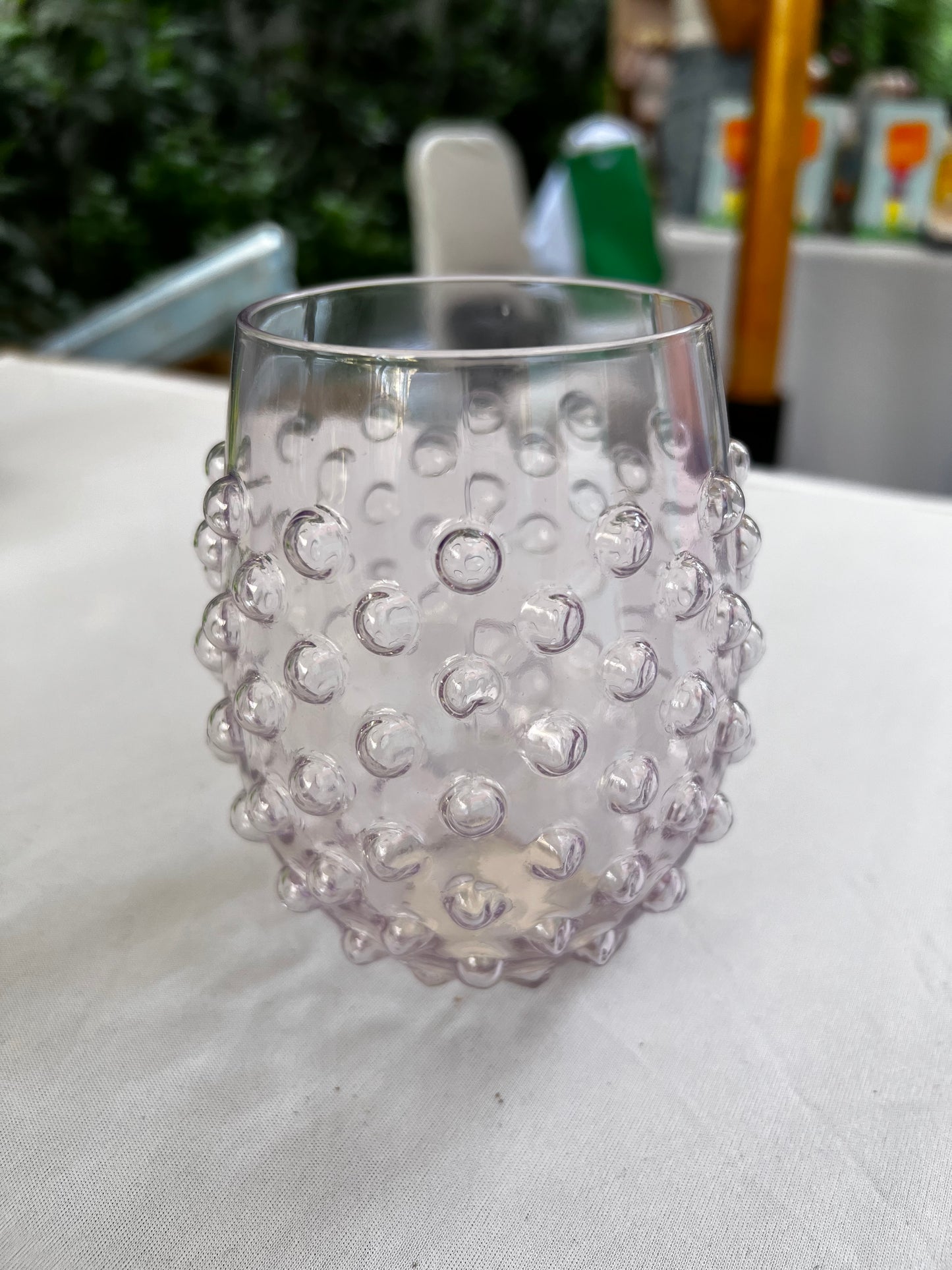 Set of 6 Hobnail Premium Glass Drinkware