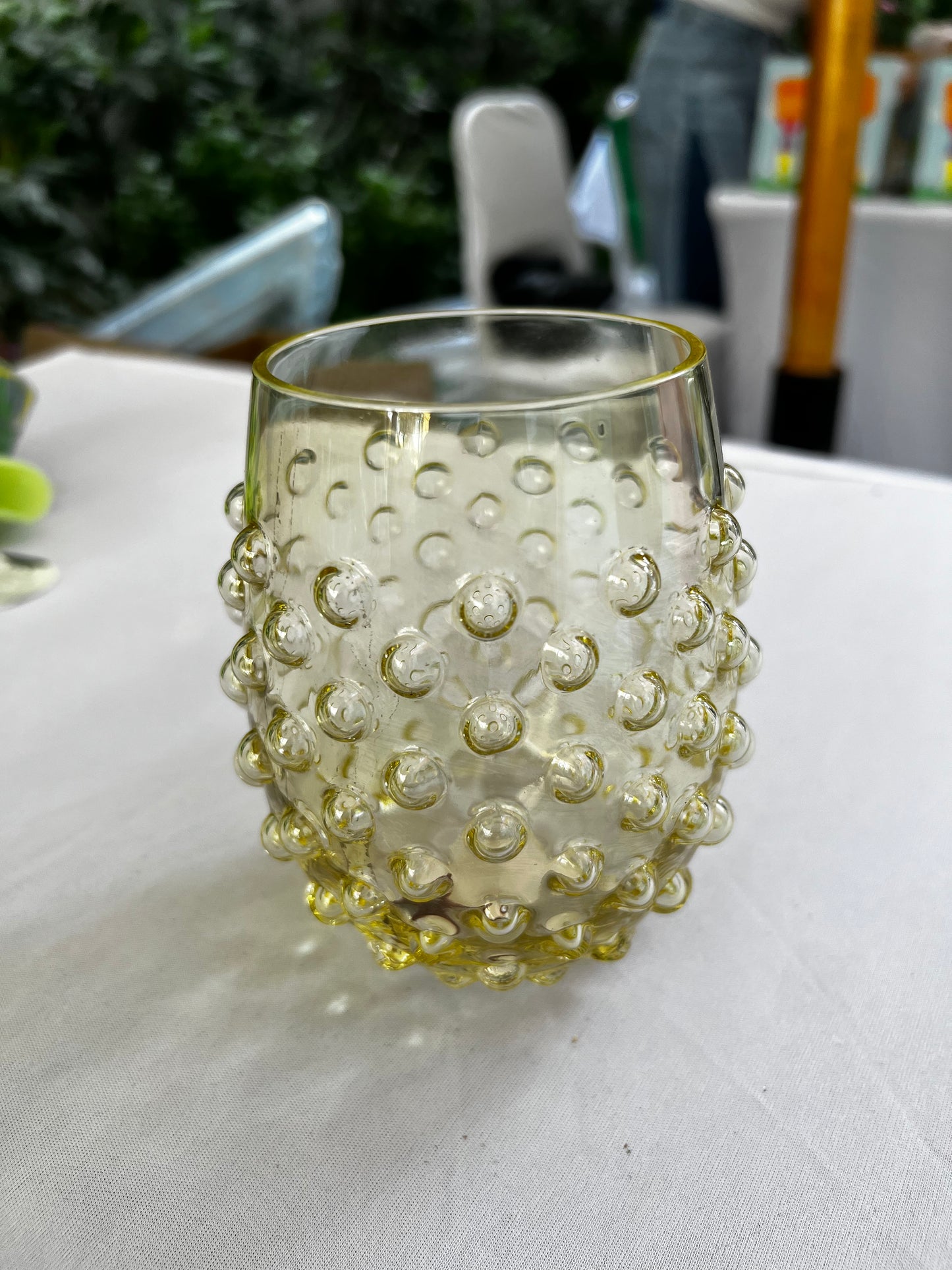 Set of 6 Hobnail Premium Glass Drinkware