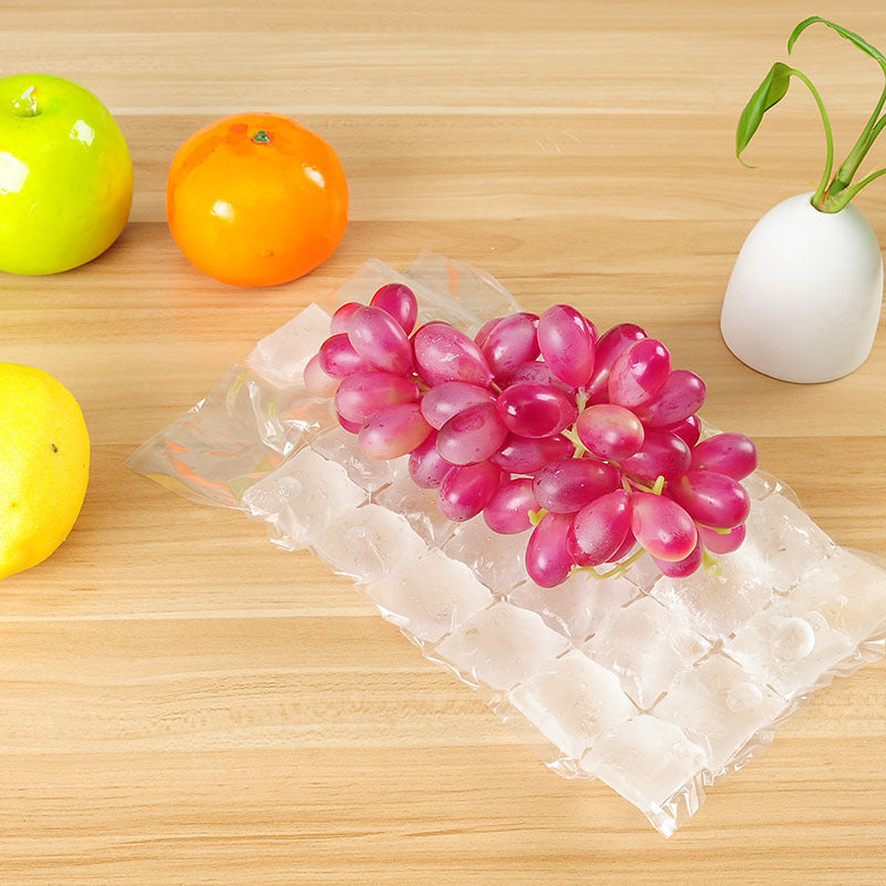 Disposable Self-Sealing Plastic Ice Cube Tray Bags