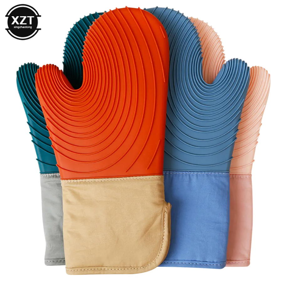 High Temperature Resistant Thickened Oven Mitts