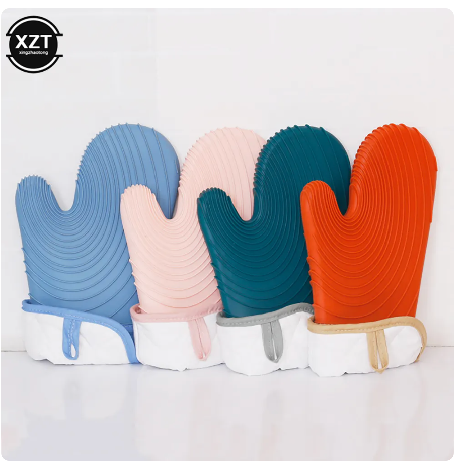 High Temperature Resistant Thickened Oven Mitts