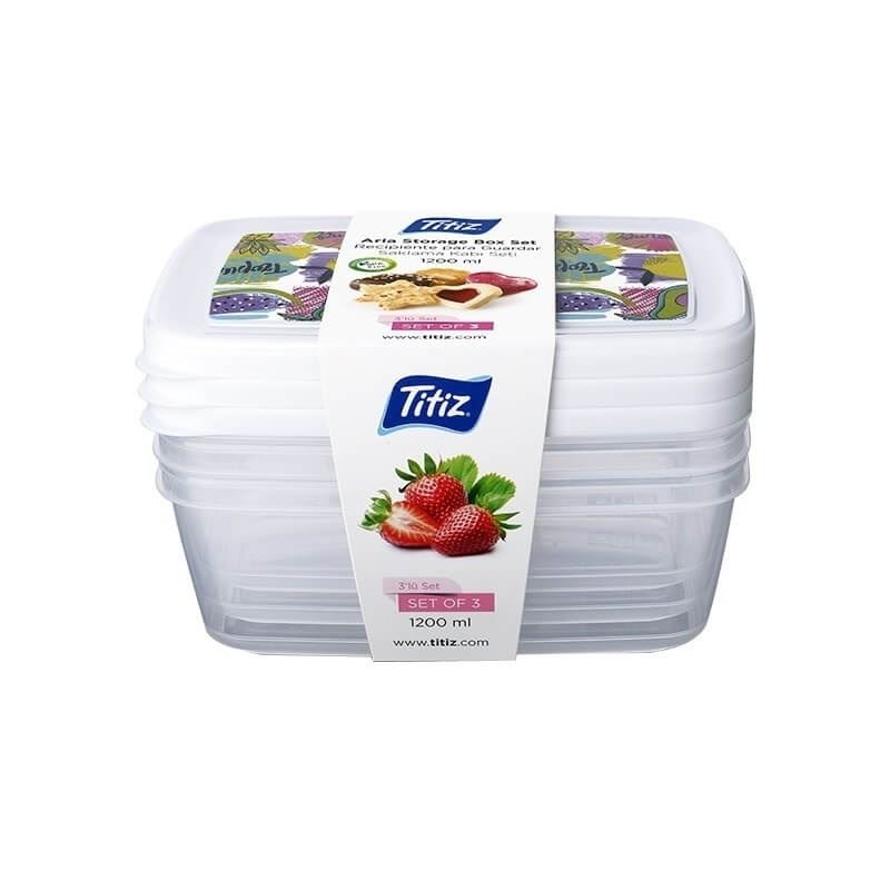Titiz Aria Fridge Container Set of 3