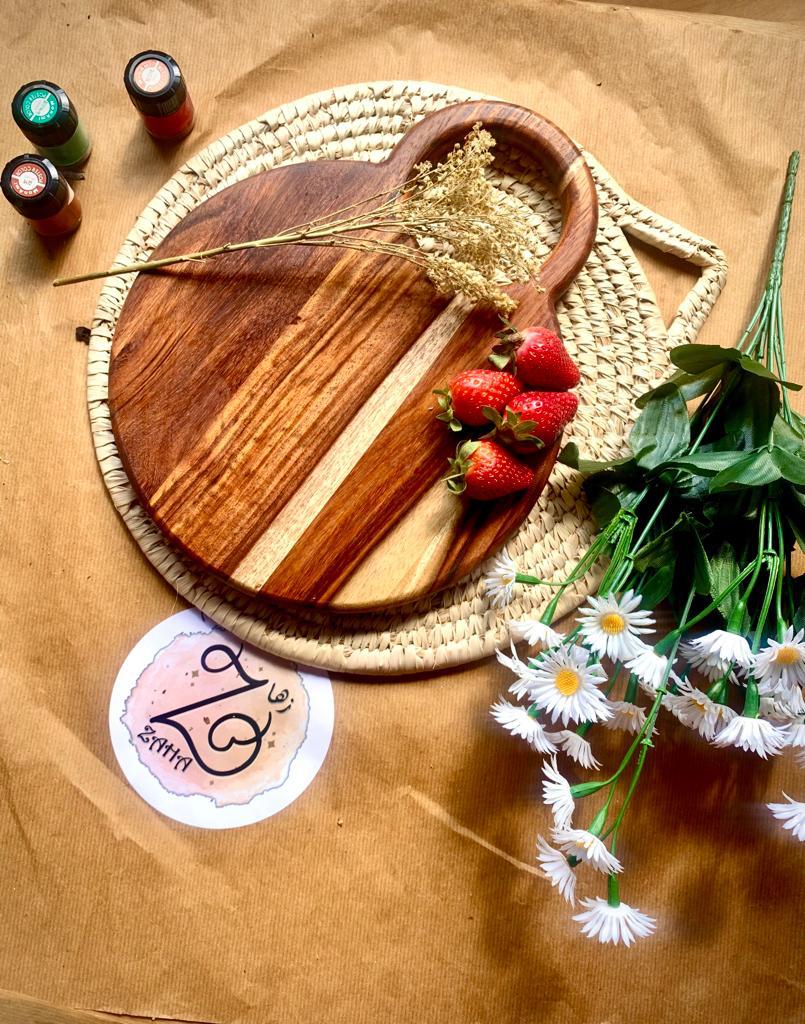 Round Wooden Serving Plate