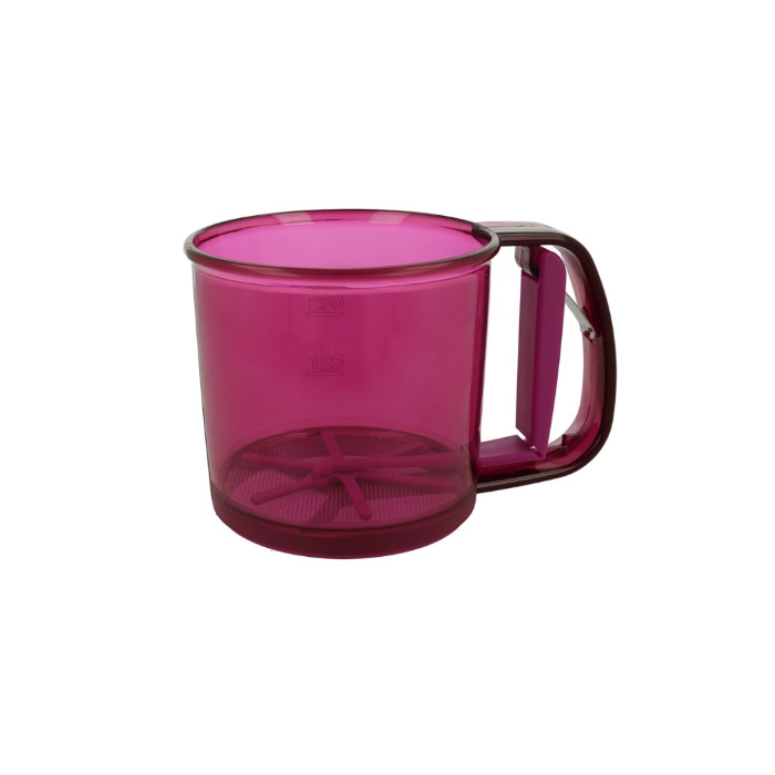 Metaltex - Acrylic Flour Sifter With Automatic Handle 400g