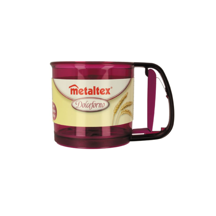 Metaltex - Acrylic Flour Sifter With Automatic Handle 400g