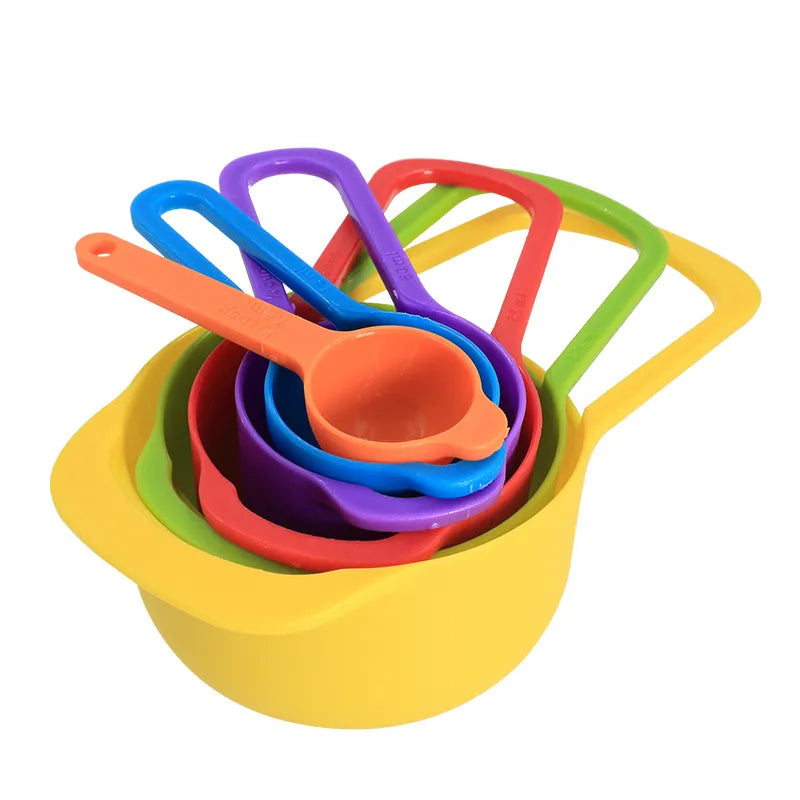 Set of 6 PCS Plastic Measuring Spoons Cup