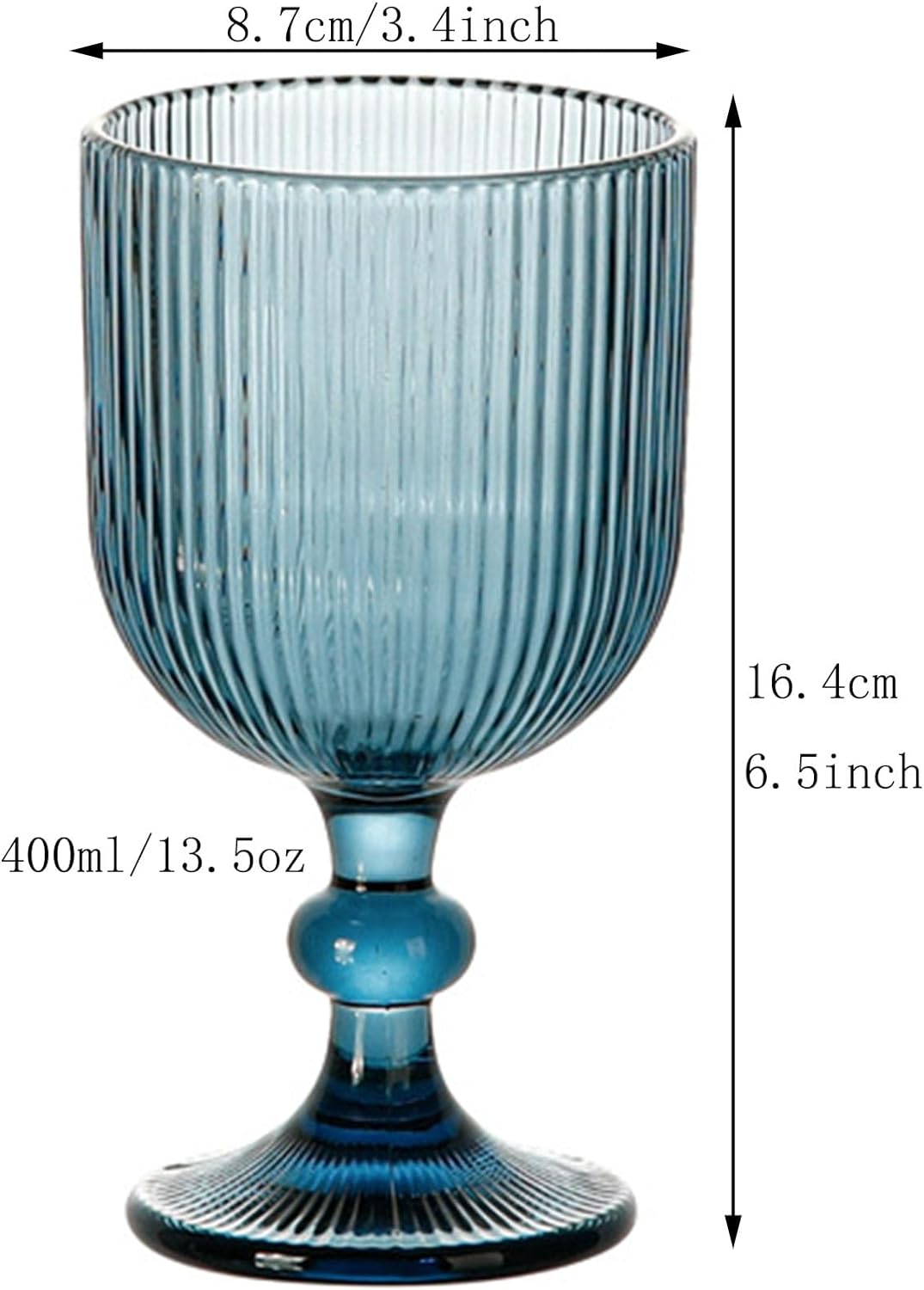 Set of 6 Large Glasses 375 ml