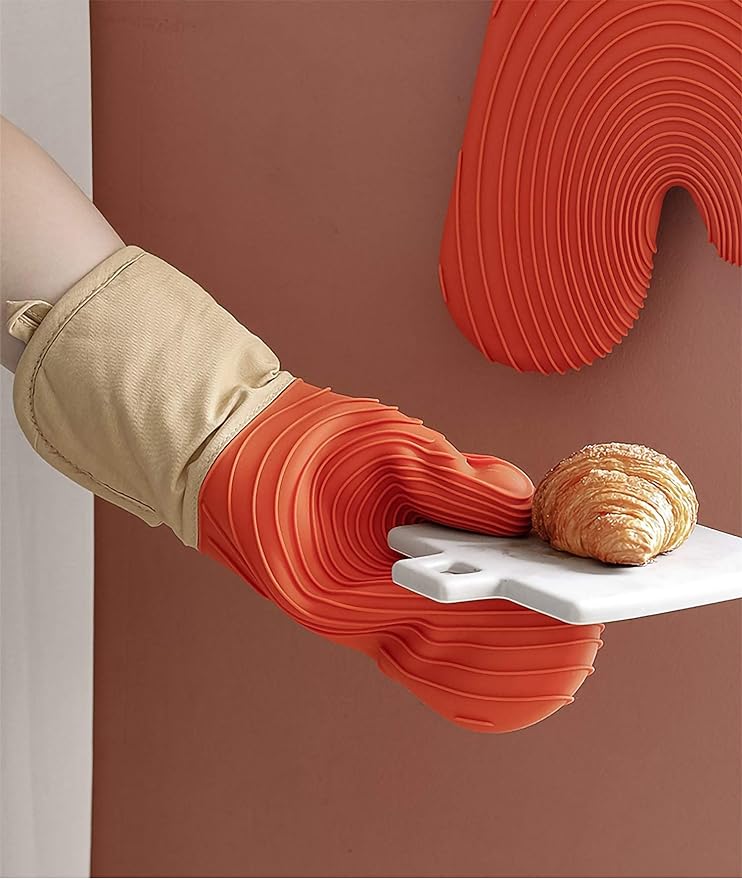 High Temperature Resistant Thickened Oven Mitts