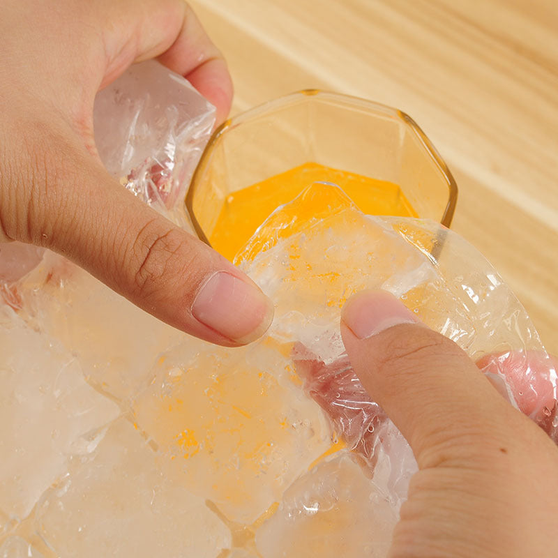 Disposable  Self-Sealing Plastic Ice Cube Tray Bags