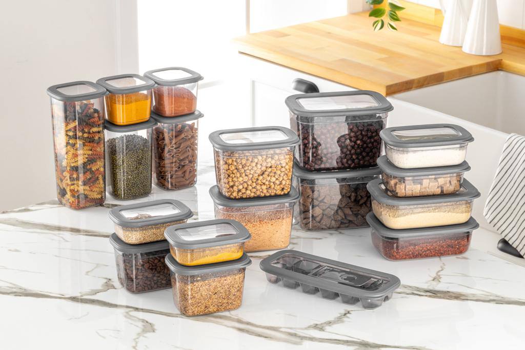Folly Life Plastic 18 Pieces Food Containers