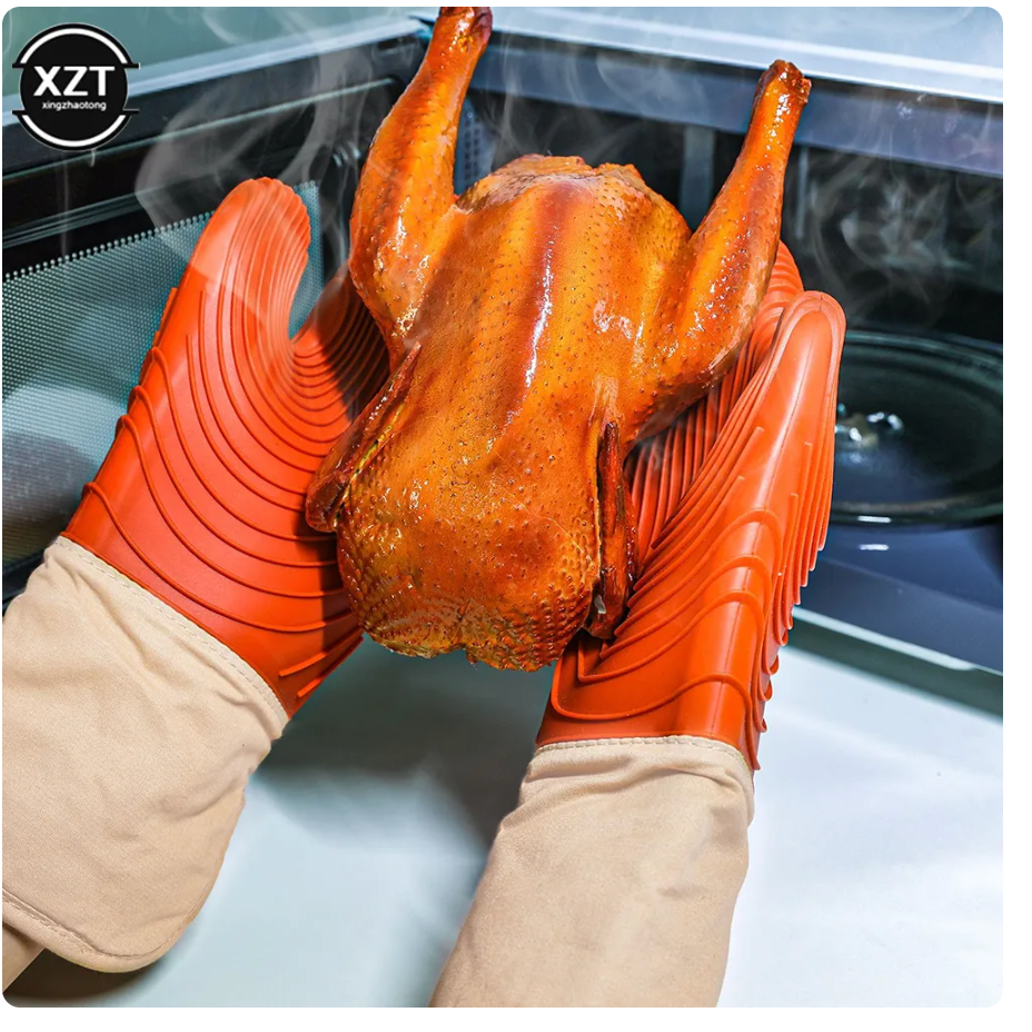 High Temperature Resistant Thickened Oven Mitts