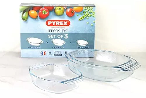 Pyrex – Set of 3 Oval Roasters