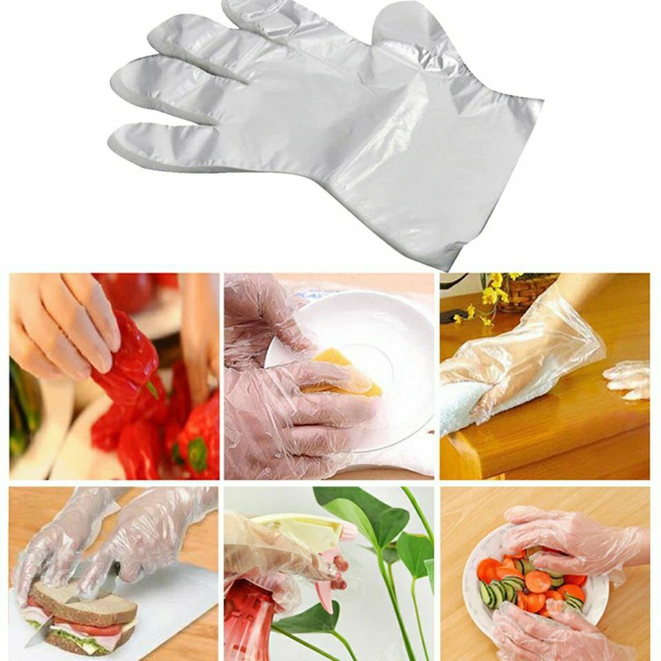 Disposable Plastic Hand Gloves (75 count)